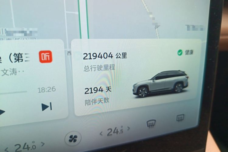 Used Nio ES6 2020 420 km Sport Edition Odometer Close Up