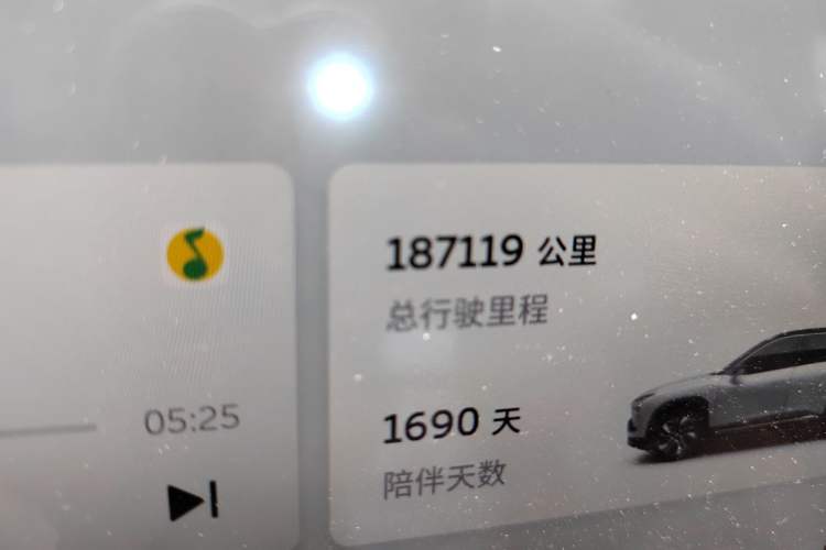 Used Nio ES6 2020 420 km Sport Edition Odometer Close Up