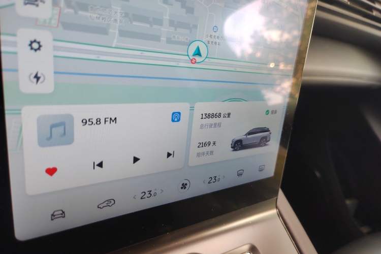 Used Nio ES6 2020 420 km Sport Edition Odometer Close Up