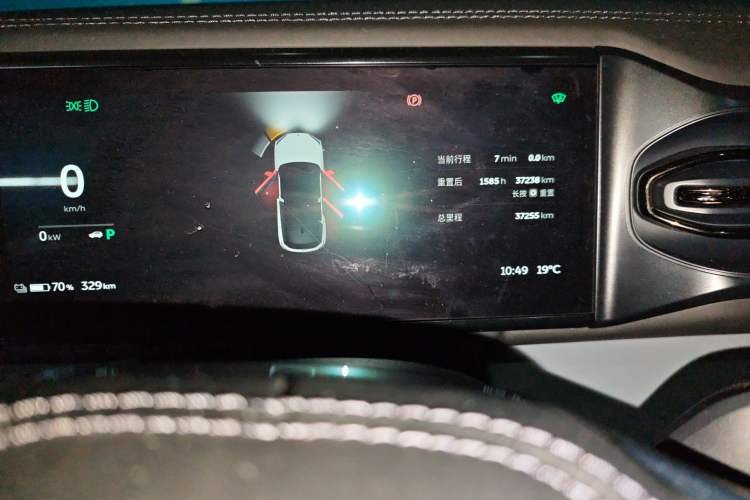 Used Nio ES6 2020 430KM Performance Version Odometer Close Up