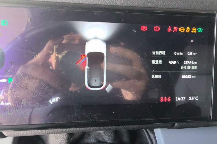Used Nio ES6 2020 600 km Sport Edition Odometer Close Up