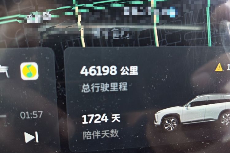 Used Nio ES6 2020 420 km Sport Edition Odometer Close Up