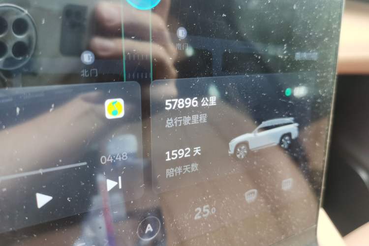 Used Nio ES6 2020 455KM Sport Edition Odometer Close Up