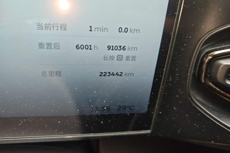 Used Nio ES6 2022 100kWh Performance Version Odometer Close Up