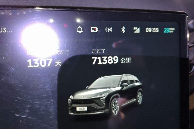 Used Nio ES6 2022 75 kWh Sport Edition Odometer Close Up