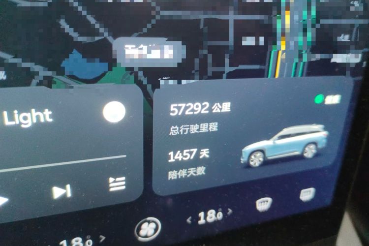 Used Nio ES6 2022 100kWh Sport Edition Odometer Close Up