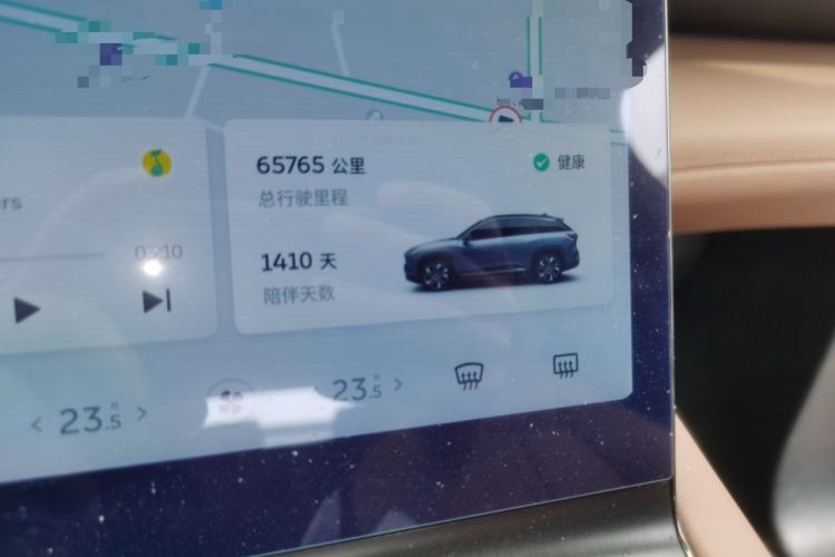 Used Nio ES6 2022 75 kWh Sport Edition Odometer Close Up