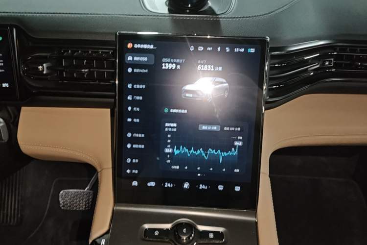 Used Nio ES6 2022 75 kWh Performance Version Audio And AC Panel