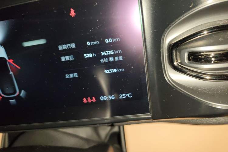 Used Nio ES6 2022 75 kWh Performance Version Odometer Close Up