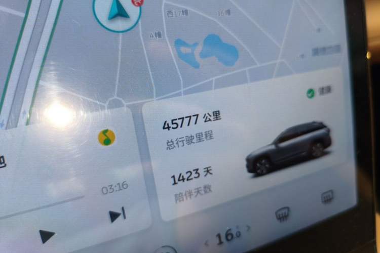 Used Nio ES6 2022 75 kWh Performance Version Odometer Close Up
