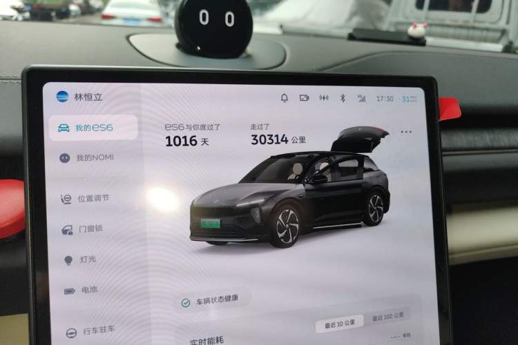 Used Nio ES6 2023 75 kWh Odometer Close Up