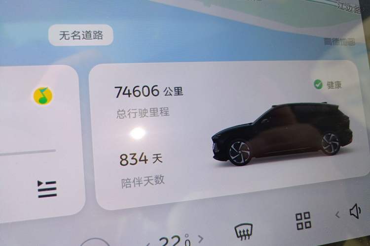Used Nio ES6 2023 75 kWh Odometer Close Up