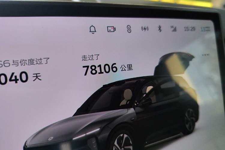 Used Nio ES6 2023 75 kWh Odometer Close Up