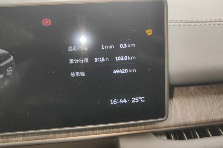 Used Nio ES6 2023 75 kWh Odometer Close Up