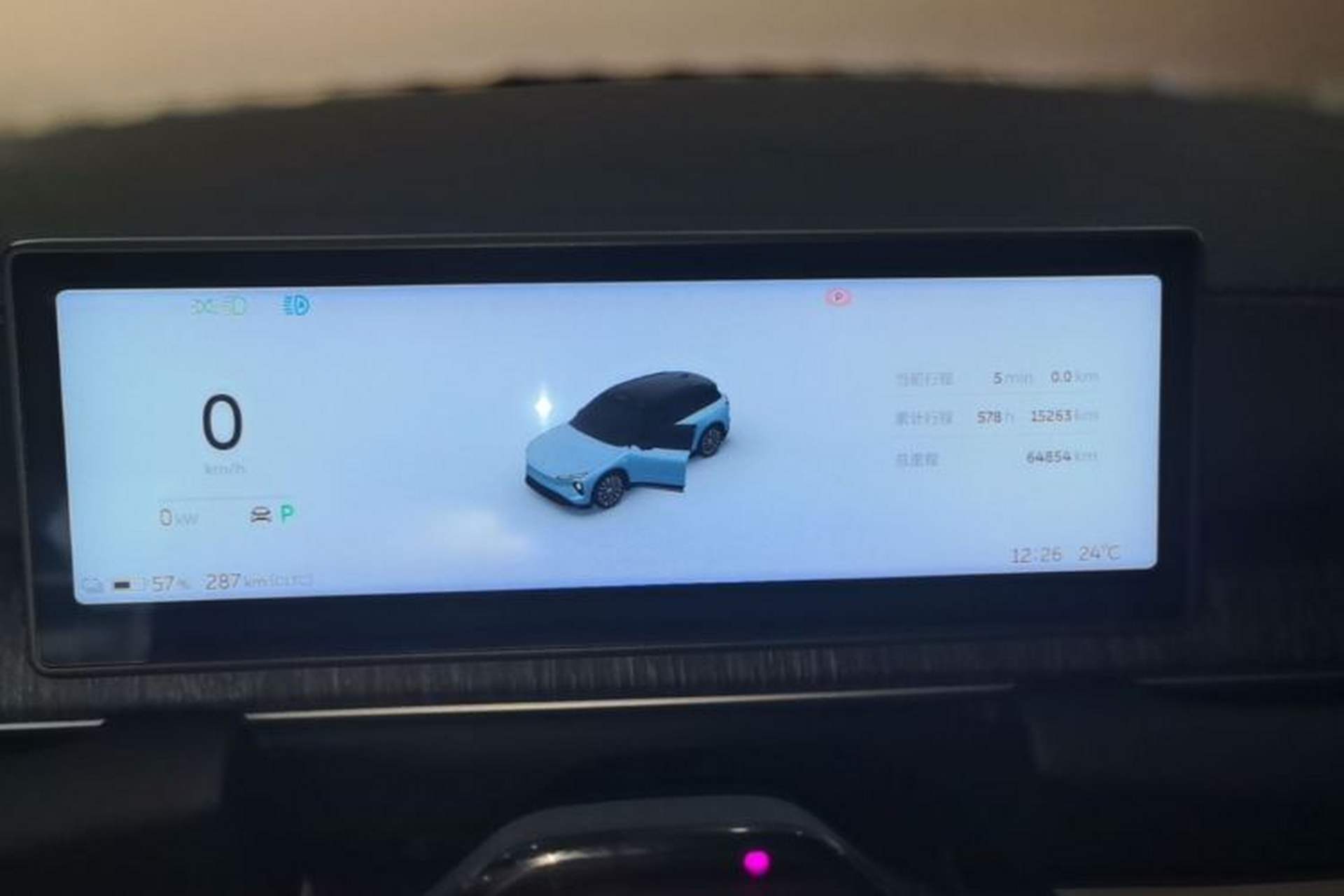 Used Nio ES6 2023 75 kWh Instrument Cluster