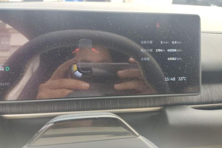 Used Nio ES6 2023 75 kWh Odometer Close Up