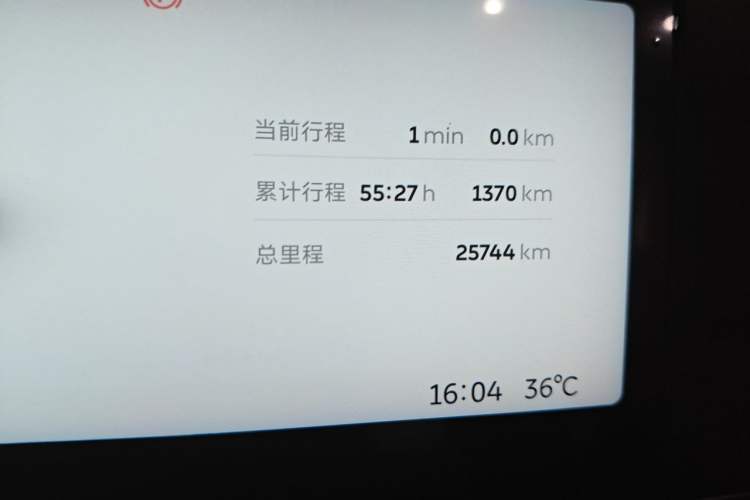 Used Nio ES6 2023 75 kWh Odometer Close Up