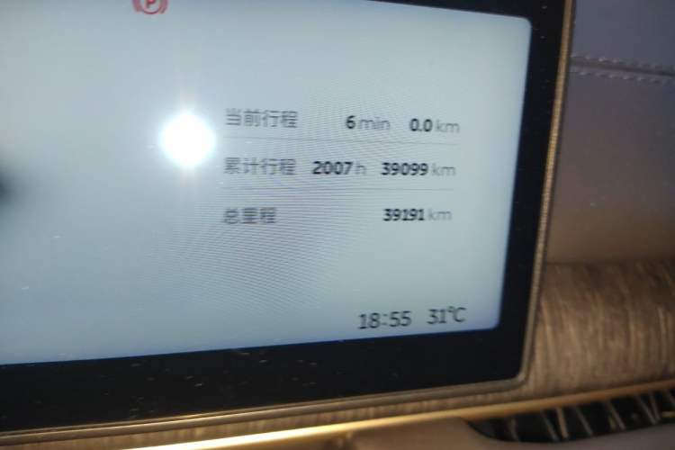 Used Nio ES6 2023 75 kWh Odometer Close Up