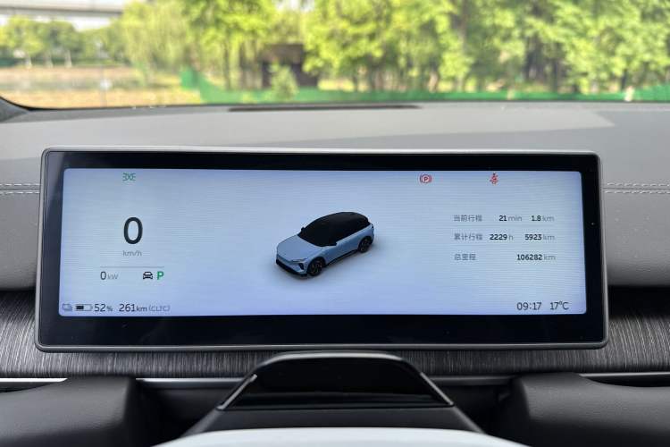 Used Nio ES6 2023 75 kWh Odometer Close Up