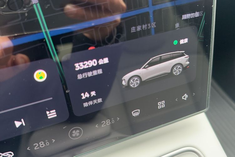 Used Nio ES6 2023 75 kWh Odometer Close Up