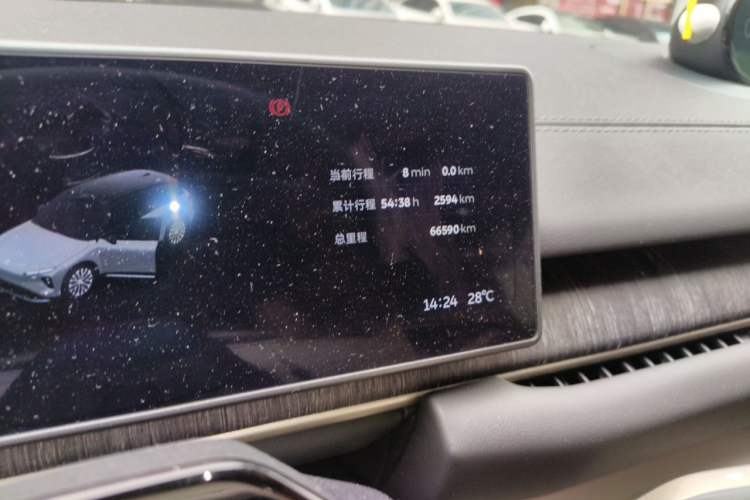 Used Nio ES6 2023 75 kWh Odometer Close Up