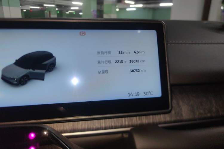 Used Nio ES6 2023 75 kWh Odometer Close Up