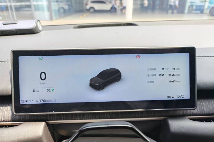 Used Nio ES6 2023 75 kWh Odometer Close Up
