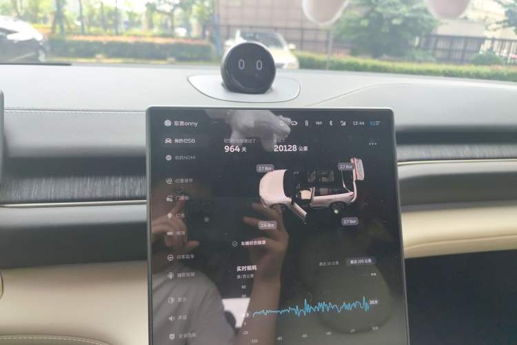 Used Nio ES6 2023 75 kWh Odometer Close Up