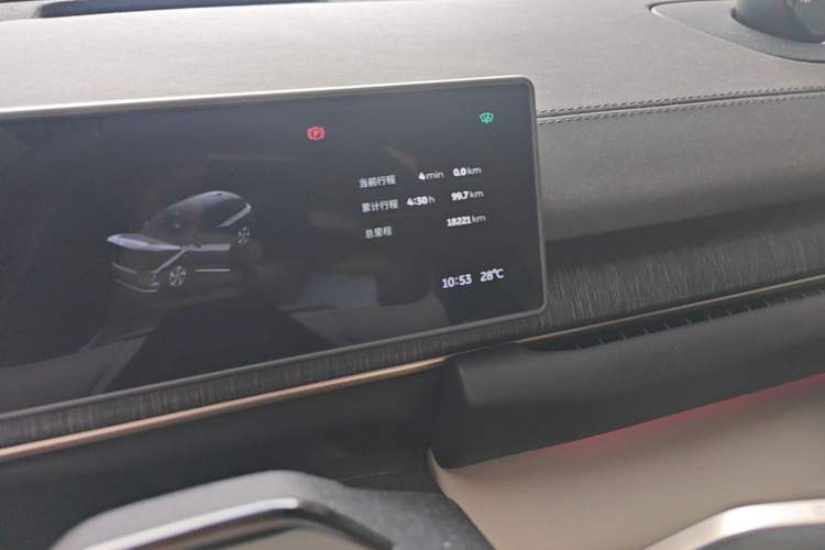 Used Nio ES6 2023 75 kWh Odometer Close Up