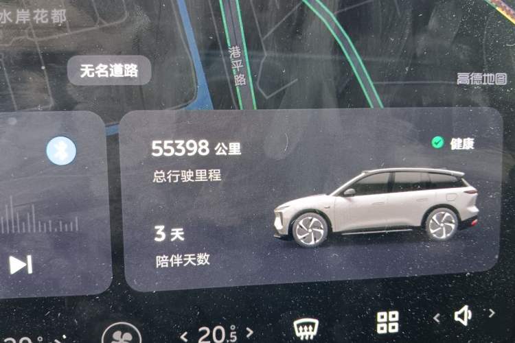 Used Nio ES6 2023 75 kWh Odometer Close Up