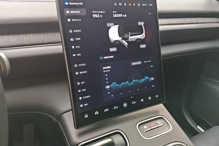 Used Nio ES6 2023 100kWh Audio And AC Panel