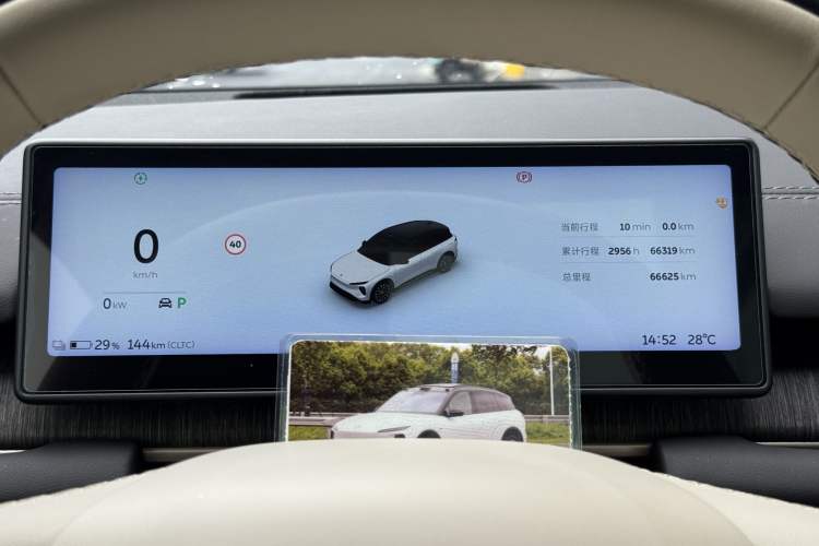 Used Nio ES6 2023 75 kWh Odometer Close Up