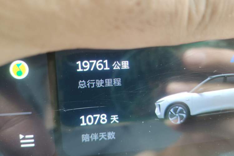 Used Nio ES6 2023 75 kWh Odometer Close Up