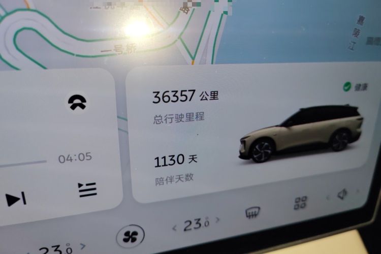Used Nio ES6 2023 100kWh Odometer Close Up