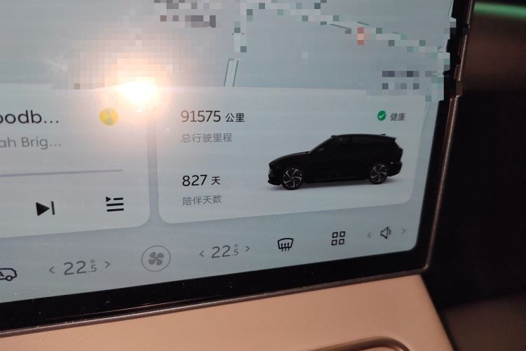 Used Nio ES6 2024 75 kWh Odometer Close Up