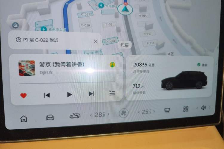 Used Nio ES6 2024 100kWh Odometer Close Up