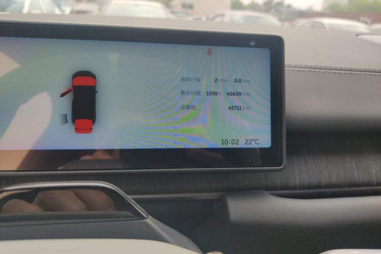 Used Nio ES6 2024 75 kWh Odometer Close Up