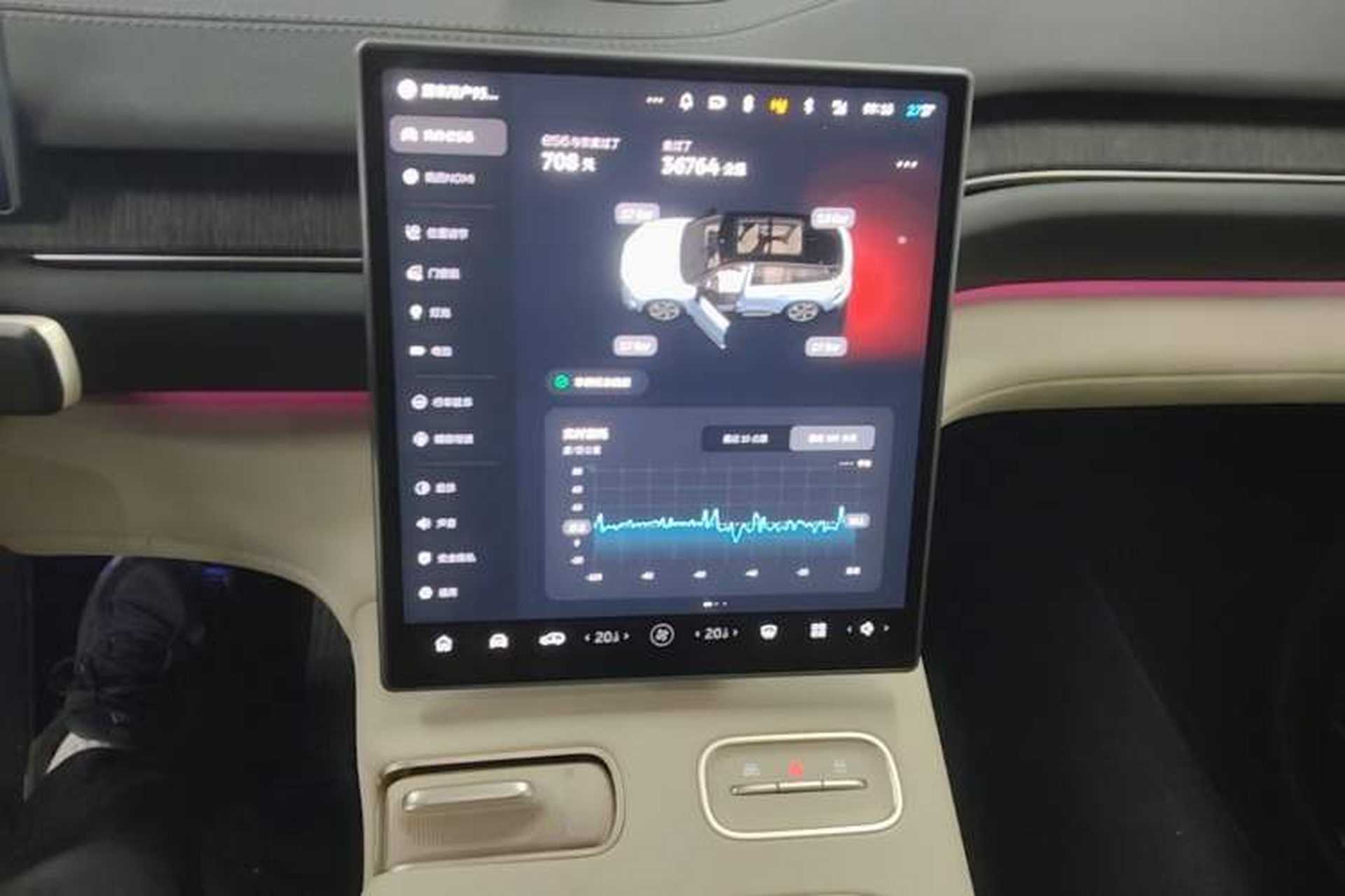 Used Nio ES6 2024 75 kWh Audio And AC Panel