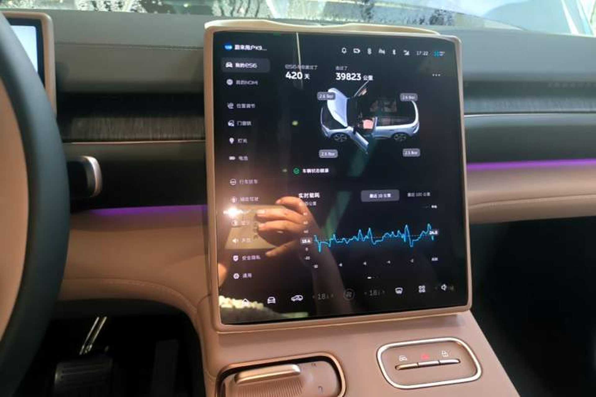 Used Nio ES6 2024 75 kWh Audio And AC Panel
