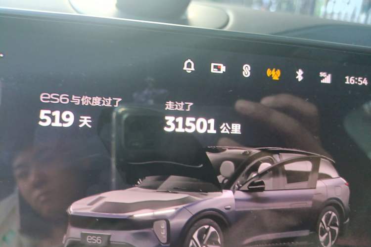 Used Nio ES6 2024 75 kWh Odometer Close Up
