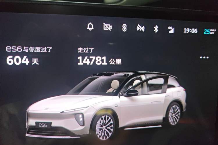 Used Nio ES6 2024 75 kWh Odometer Close Up