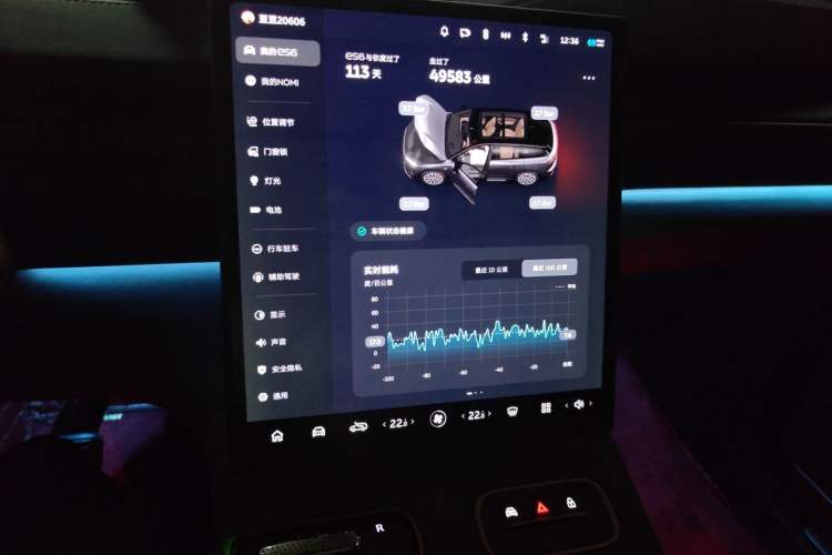 Used Nio ES6 2024 75 kWh Audio And AC Panel