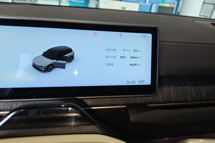Used Nio ES6 2024 75 kWh Odometer Close Up