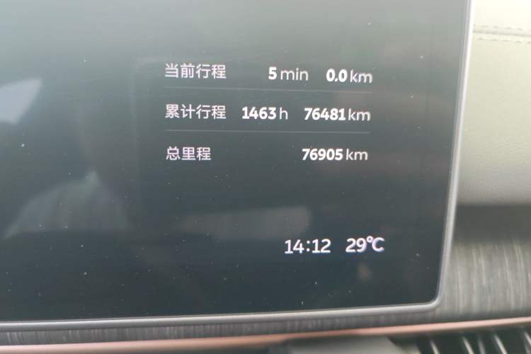 Used Nio ES6 2024 75 kWh Odometer Close Up