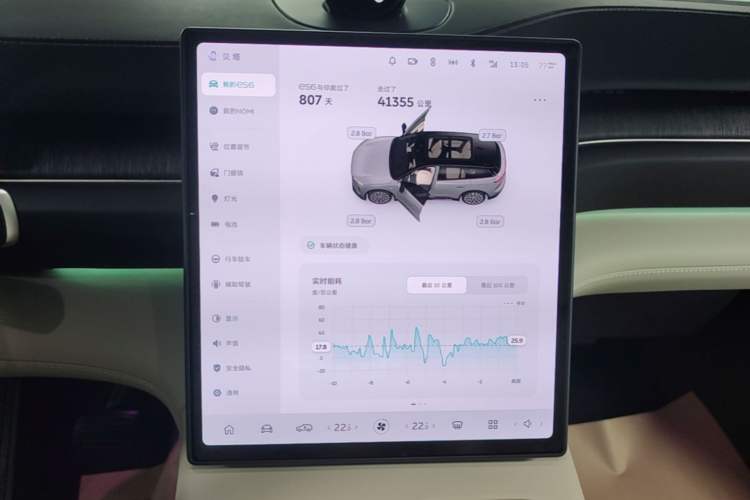 Used Nio ES6 2024 75 kWh Audio And AC Panel