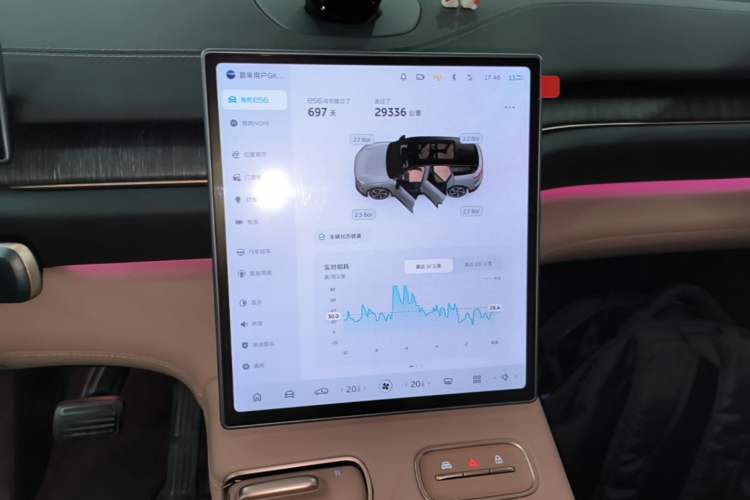 Used Nio ES6 2024 75 kWh Audio And AC Panel