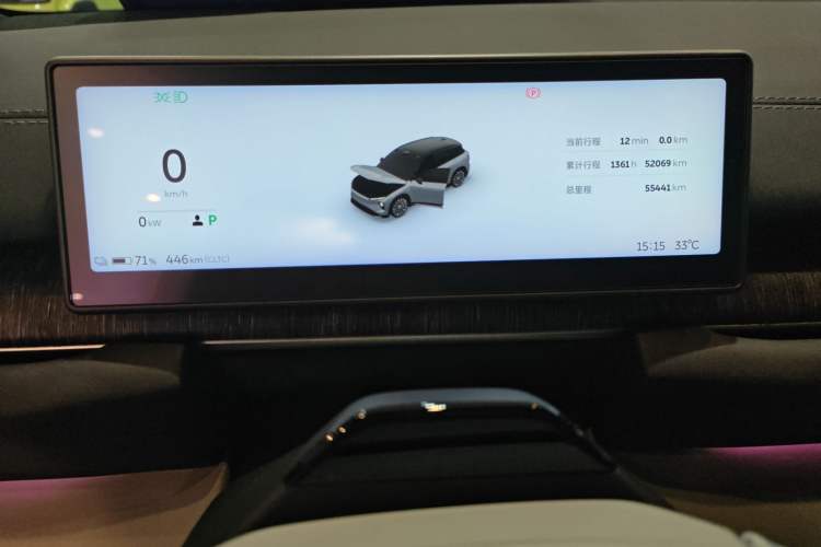 Used Nio ES6 2024 75 kWh Odometer Close Up