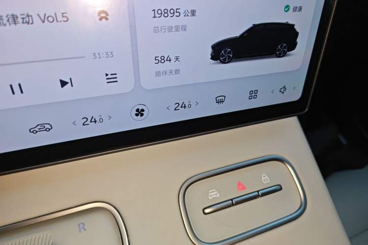 Used Nio ES6 2024 75 kWh Odometer Close Up