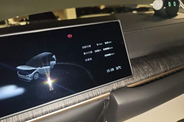 Used Nio ES6 2024 75 kWh Odometer Close Up