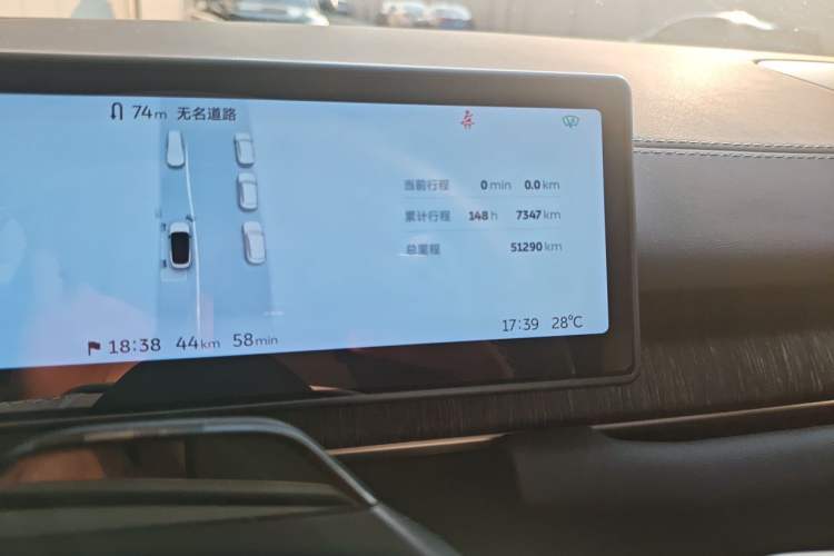Used Nio ES6 2024 75 kWh Odometer Close Up
